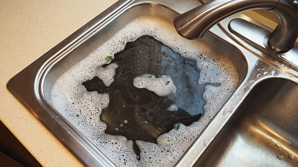 clogged sink